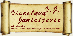 Višeslava Janičijević vizit kartica